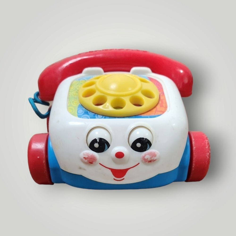 2000 Fisher Price Pull Along Chatter Phone Classic Toddler Baby Toy  Mattel